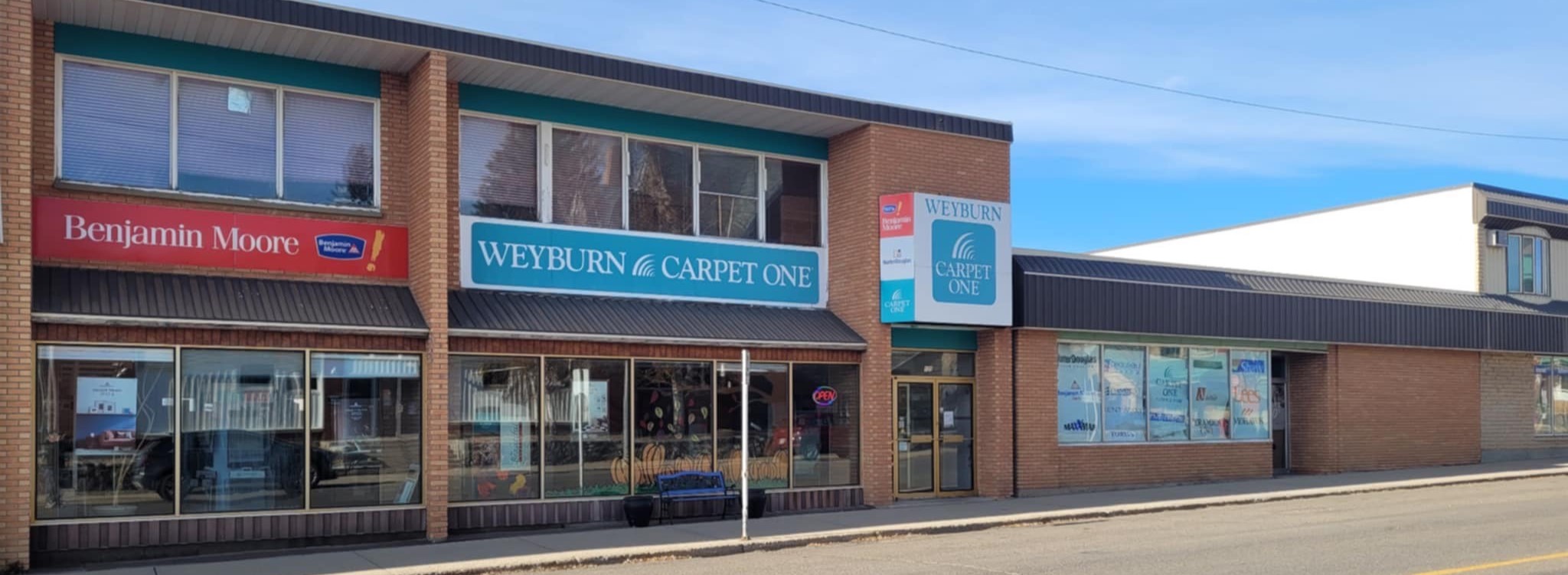 Newly renovated Weyburn Carpet One flooring showroom